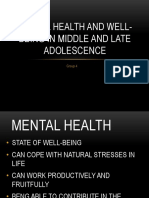 Mental health tips for middle and late adolescence
