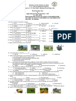 T. S. Cruz High School: First Periodic Test in Agricultural Crop Production - VIII