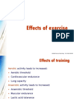 Effects of Exercise
