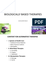 Biologically Based Therapies