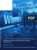 Champions League Regulations 2019-20