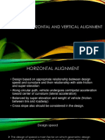 Design of Horizontal and Vertical Alignment