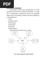 General Organisation of A Micro Processor