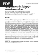 A Novel Approach For Colorization of A Grayscale Image Using Soft Computing Techniques