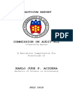 Practicum Report: Commission On Audit Ro2