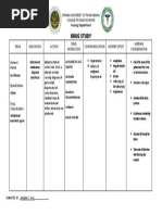 Drug Study: Phinma University of Pangasinan