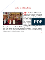 Diocese of Luni Celebrates Pascha in Milan, Italy