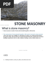 Stone Masonry: Presentation By-Ar. Roopa Chikkalgi 1