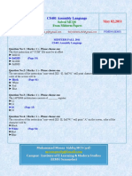 CS401 Assembly Language: Solved MCQS From Midterm Papers