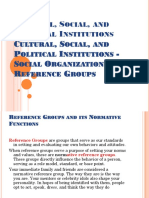 Social Institutions and Organizations