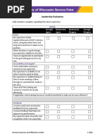 Performance Management - Leadership Evaluation Form