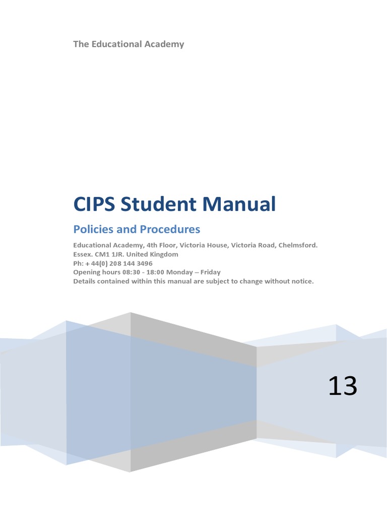 Cips Student Manual | PDF | Procurement | Discrimination