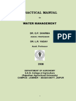 Practical Manual: Water Management