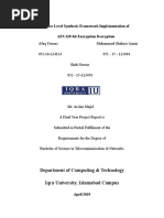 Encryption and Description Using AES Final Year Project Report