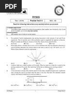 NLM and Projectile Test Paper