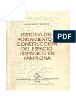 Historia Del Poblamiento y Construcción Del Espacio Hispánico en Pamplona