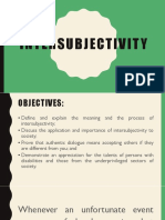 INTERSUBJECTIVITY