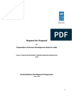 Request For Proposal: Preparation of Human Development Atlas For India