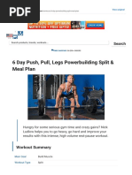 6 Day Push, Pull, Legs Powerbuilding Split & Meal Plan _ Muscle & Strength