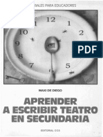 DIEGO, Maxi de - Aprender A Escribir Teatro en Secundaria PDF