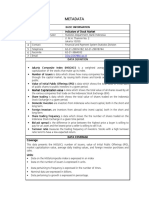 Metadata Indicators of Capital Market