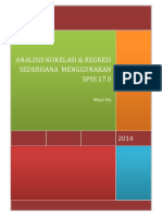 Analisis Korelasi Dan Regresi Mengunakan SPSS