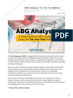 8-Step Guide To ABG Analysis: Tic-Tac-Toe Method: 1. Know The Normal Values