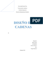 Ensayo DISEÑO DE Cadenas PDF