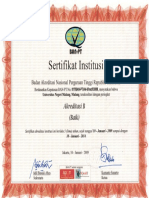 Sertifikat Akreditasi UM 2009 Color PDF