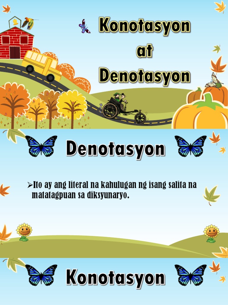Denotasyon At Konotasyon Pdf