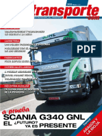 Transporte profesional publica prueba Scania G340 GNL