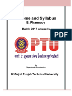  B Pharmacy Syllabus Batch 2017(1)