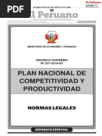 Plan Nacional de Competitividad