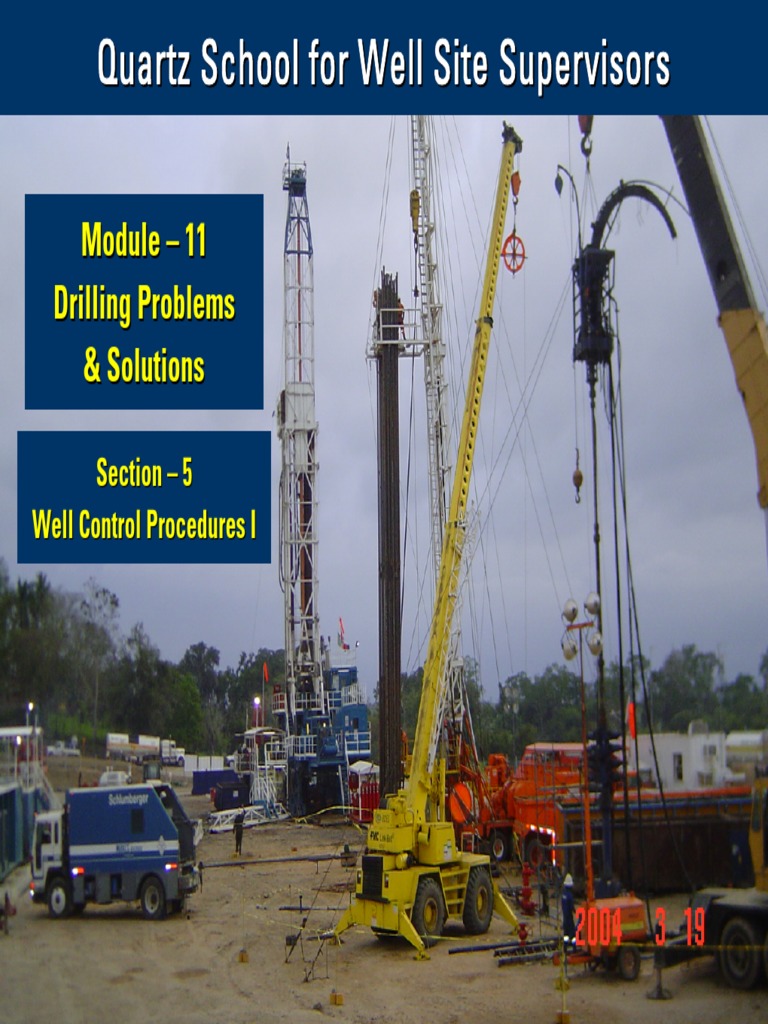 Well Control Procedures for Drilling | PDF | Casing (Borehole ...