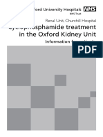 Cyclophosphamide Treatment in The Oxford Kidney Unit: Renal Unit, Churchill Hospital