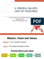 Mcwilliams Mission Vision Values The Heart of Your Ngo