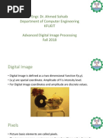 Engr. Dr. Ahmed Sohaib Department of Computer Engineering Kfueit Advanced Digital Image Processing Fall 2018