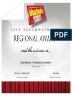 Regional Award: and The Winner Is... and The Winner Is..