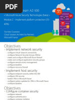 Azure Security Module 2 Implement-Platform-Protection