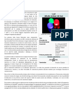 Led (Diodo Emisor de Luz) : Tipo Principio de Funcionamiento Invención