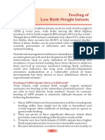 Feeding Protocols for Low Birth Weight Infants