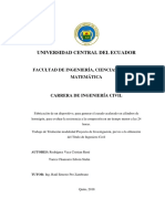 Universidad Central Del Ecuador: Facultad de Ingeniería, Ciencias Físicas Y Matemática