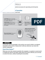 Vehicle Controls: Using The Key or Remote Transmitter