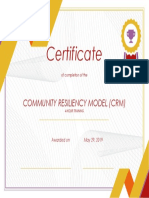 CRM Training Certificate