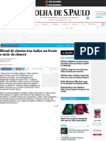 Bienal de cinema traz índios na frente e atrás da câmera - 09:10:2016 - Ilustrada - Folha de S.Paulo