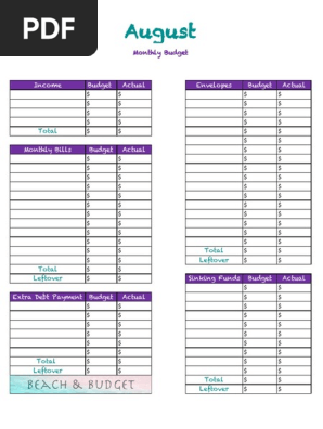Monthly Budget