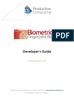 Developers Guide Biometric