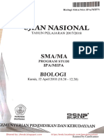Soal Biologi UN SMA 2018 PDF