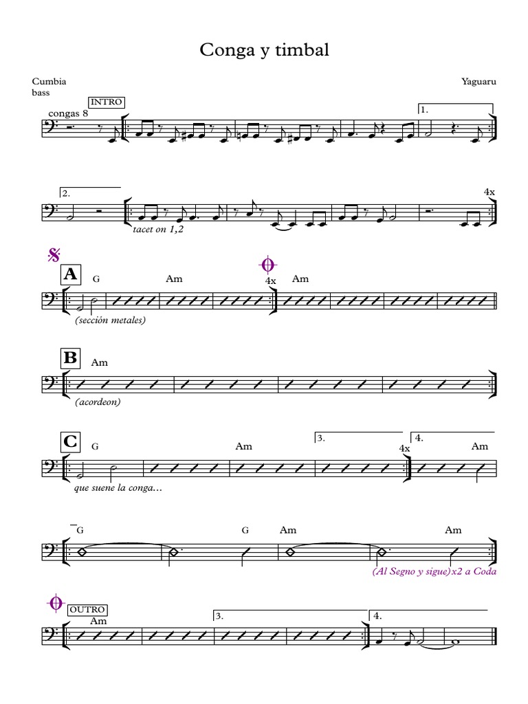 Conga y Timbal Yaguaru PDF