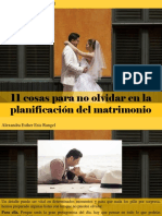 Alexandra Esther Esis Rangel - 11 Cosas Para No Olvidar en La Planificación Del Matrimonio